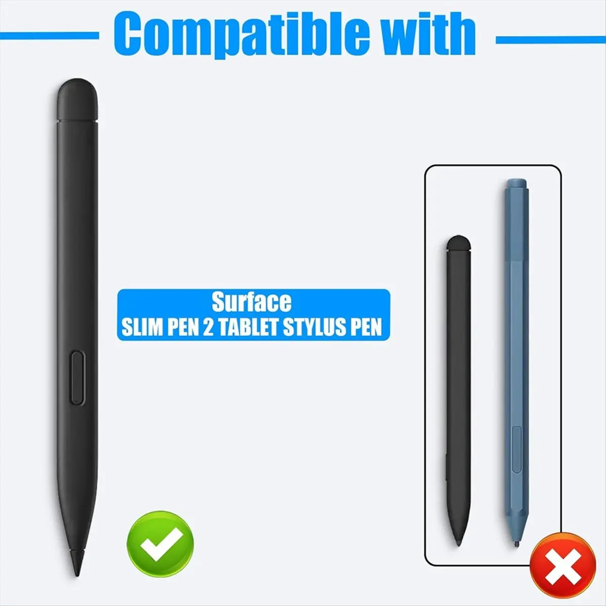 T19C 2PCS Slim Pen Tips Replacement , Real-Time Sensitivity Replacement Nibs Fits for Microsoft Surface Slim