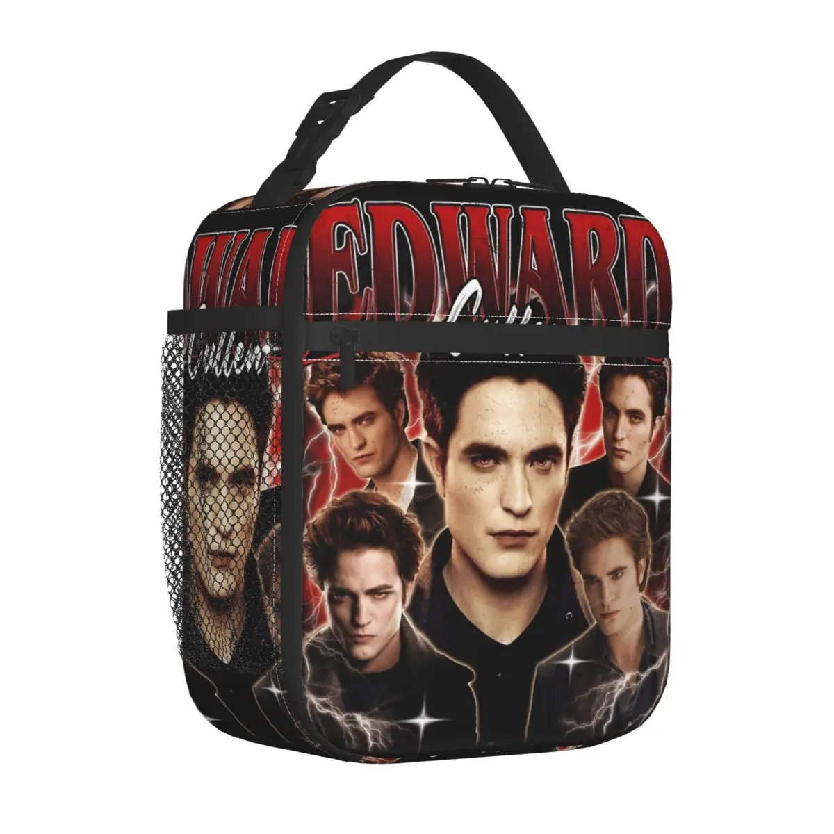 

Edward Cullen Vintage 90s Twilight Insulated Lunch Bag Large Meal Container Thermal Bag Tote Lunch Box College Picnic Girl Boy