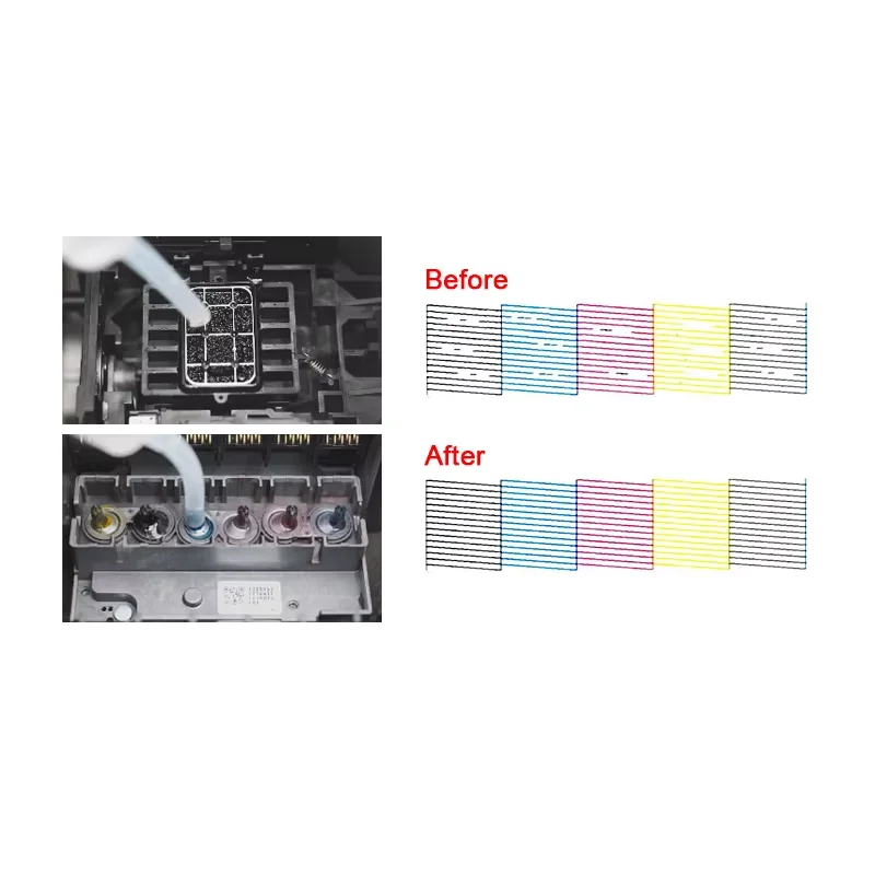 DTF Ink Cleaner Cleaning Solution Liquid For Direct Transfer Film Printer Printhead Tube Cleaning For HP EPSON CANON