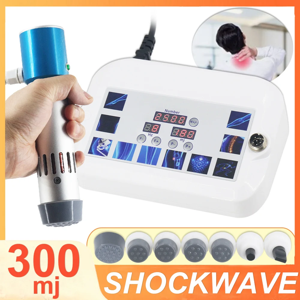 300mj Shockwave Therapy Machine Relieve Shoulder Neck Pain Physiotherapy Body Health Care ED Treatment Shock Wave Device