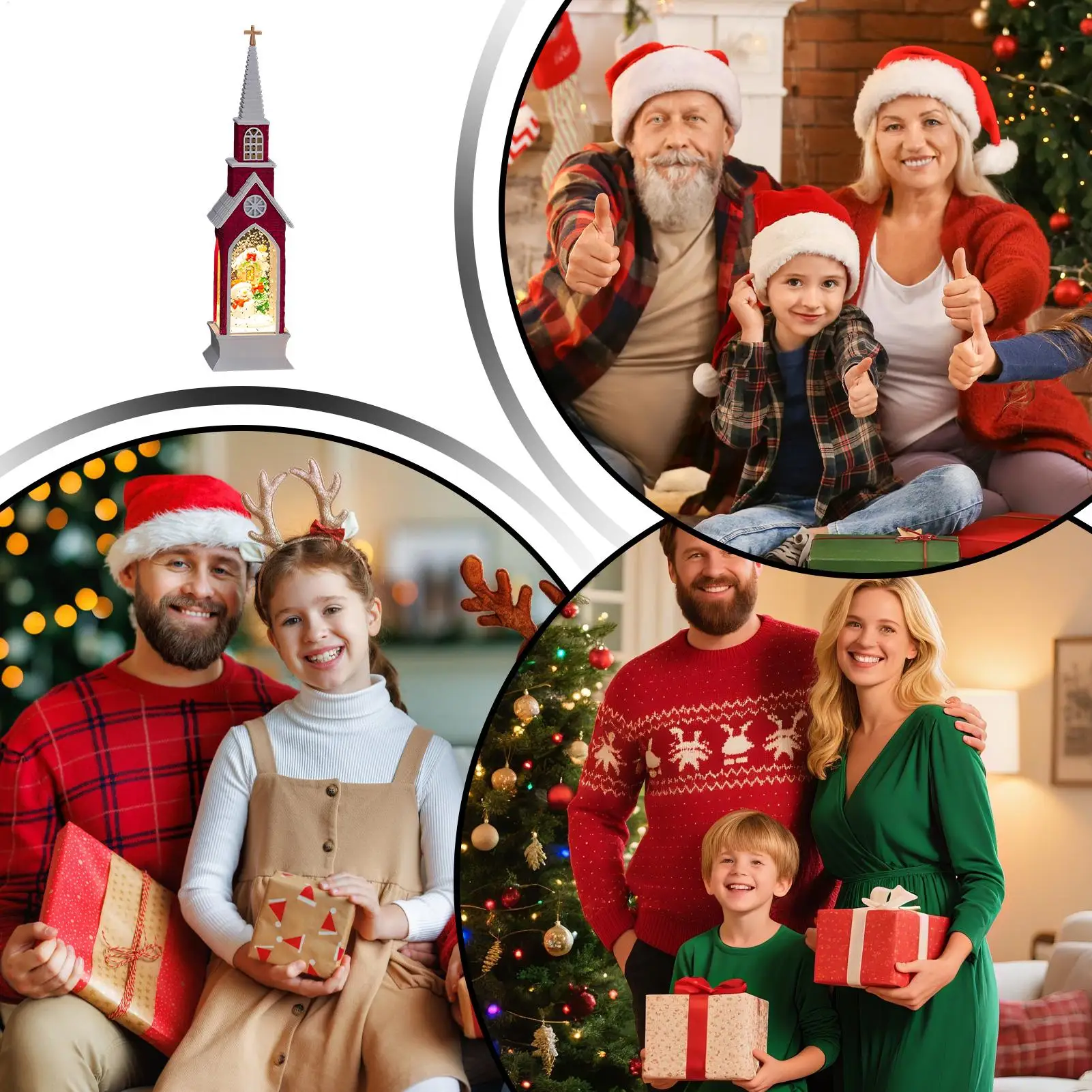 Christmas Lamp House Design Decoration Santa Snowman Tree Christmas Table Lamp For Adults Teens Families Home Table Nursery