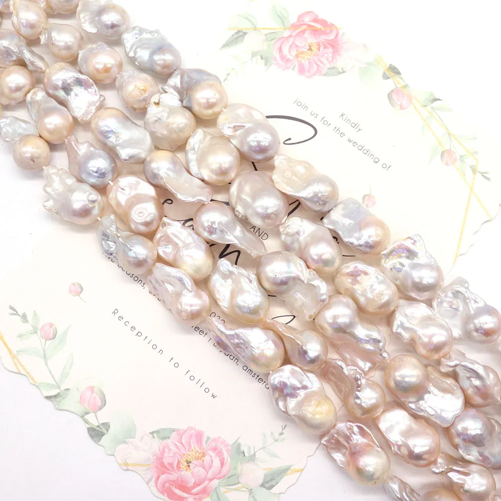 Irregular-shaped Baroque Pearl Tail Beads Loose Beads with Straight Holes Polished Beads Stringing DIY Bracelet Necklace Jewelry