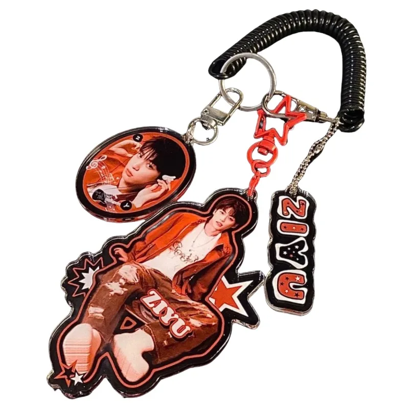 Nueva venganza amor Zi Yu personalidad creativa personaje periférico acrílico llavero libro embalaje decoración colgante Festival regalo