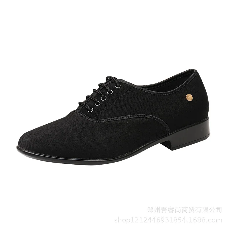 Male Latin Dance Shoes Men Salsa Jazz Dancing Boys Ballroom Modern Tango Shoes Black Mesh Soft Sole Man Training Sneakers