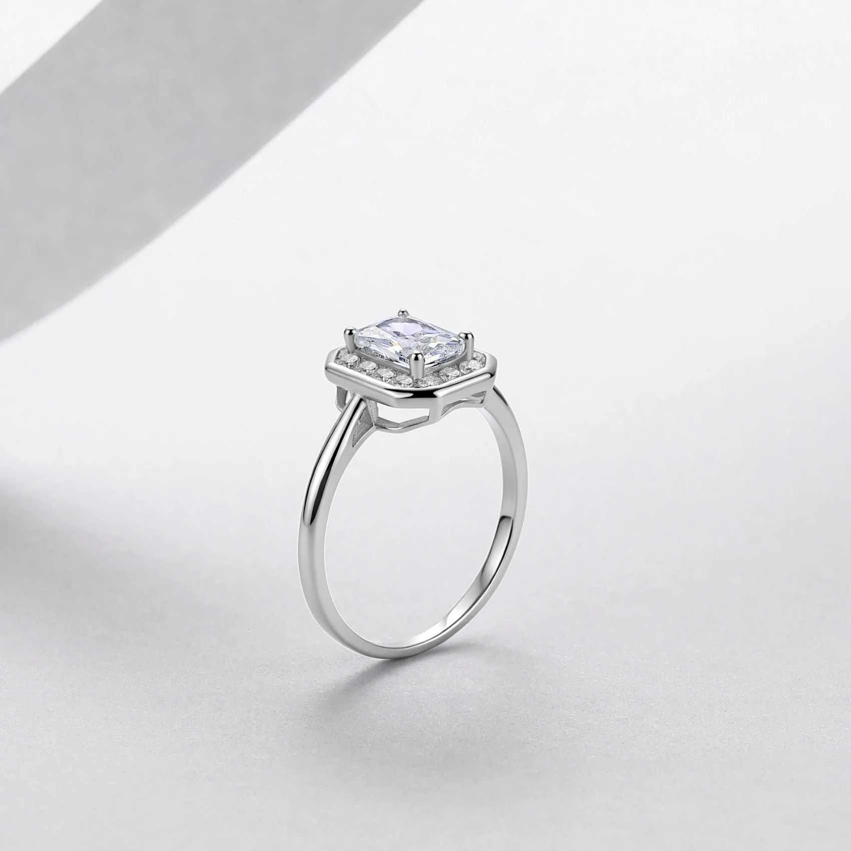 MUSHAN Luxury S925 Sterling Silver Redeen Cut 1 Carat  All Mozambican Sterling Silver Cross-border Closed Ring Women's Spot