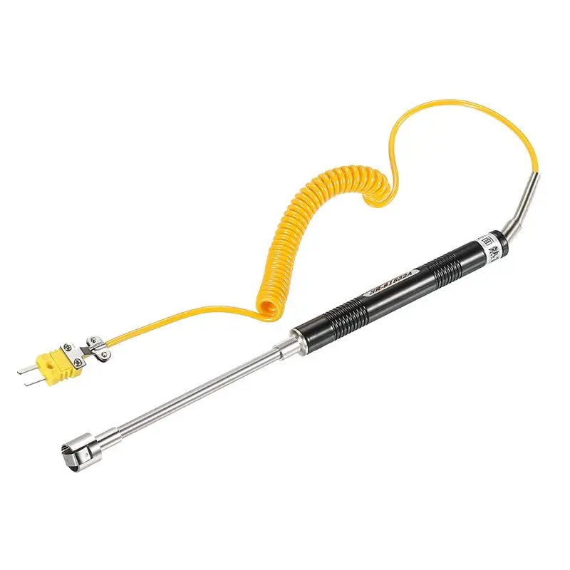 K Type Surface Thermocouple Temperature Probe Sensor Stainless Steel -58 To1472°F (-50 To 800°C) 6.6Ft 15Mm OD-BAAQ