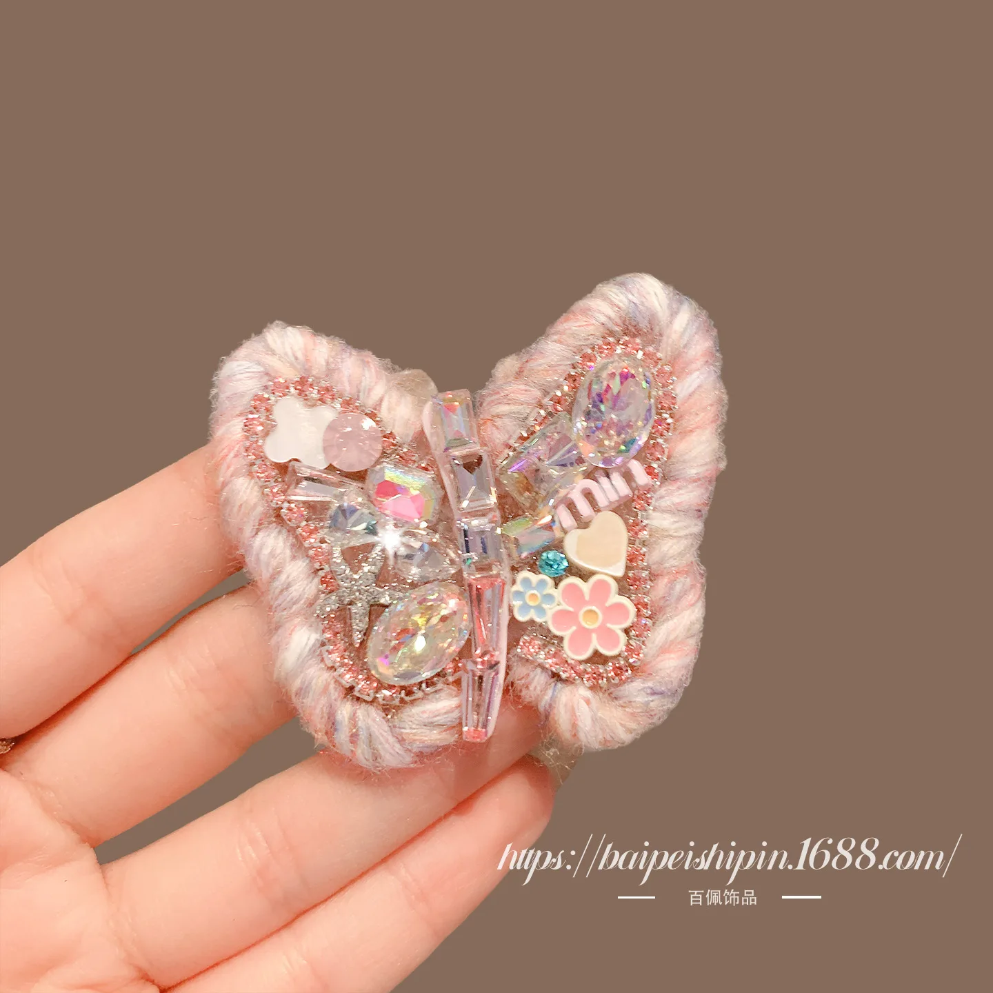 knit-wool-butterfly-rhinestone-heavy-bling-side-hair-clip-cute-sweet-bangs-baby-hair-grips-for-women-daily