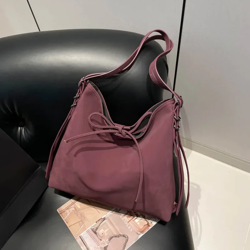 Bolso de hombro de PU de calidad de Color sólido, bolso de mano informal con hebilla de cinta de gran capacidad, gran oferta 2024, Bolsas femeninas