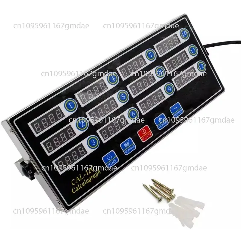 Upgraded Commercial Kitchen Twelve 12 Channel 18 Channel Timer Timing Stainless Steel Housing Rugged and Durable