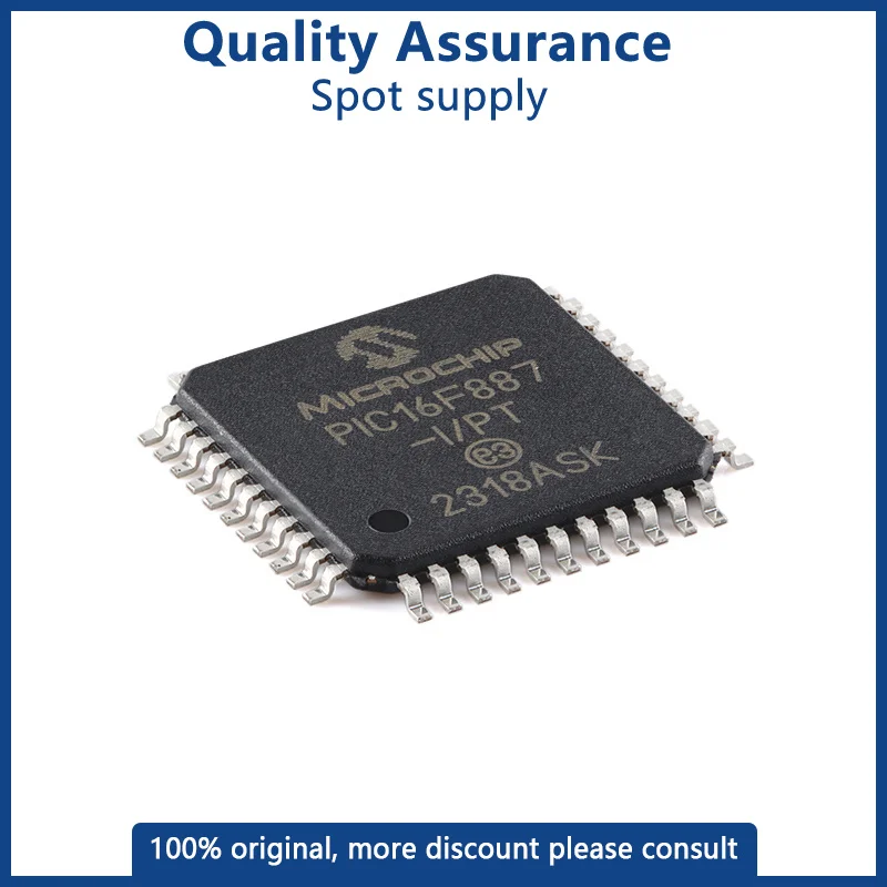 1-100PCS PIC16F887-I/PT PIC16F887-I PIC16F887 PIC16F PIC16 PIC IC MCU TQFP-44 Chip