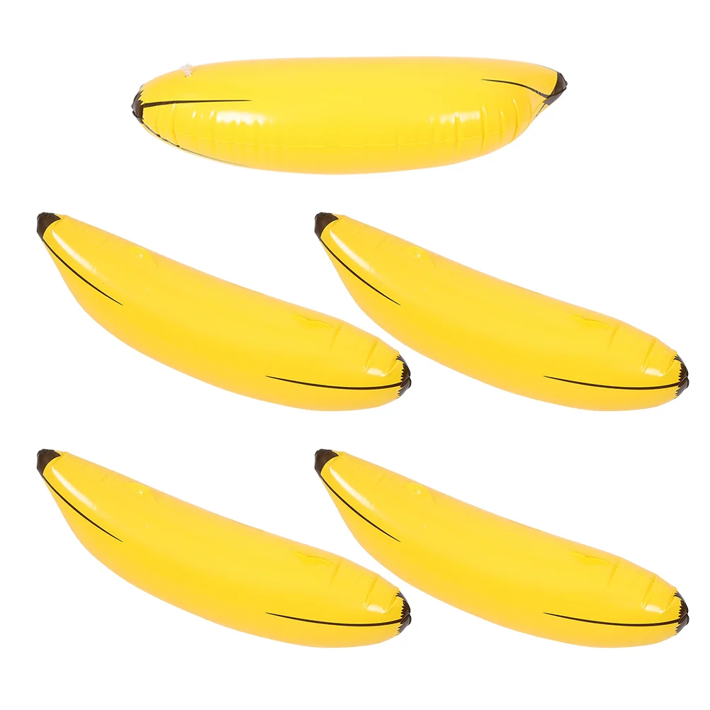 

Inflatable Banana Fruit Plaything Playthings Decoration Birthday Party Pool Float Floating Favors