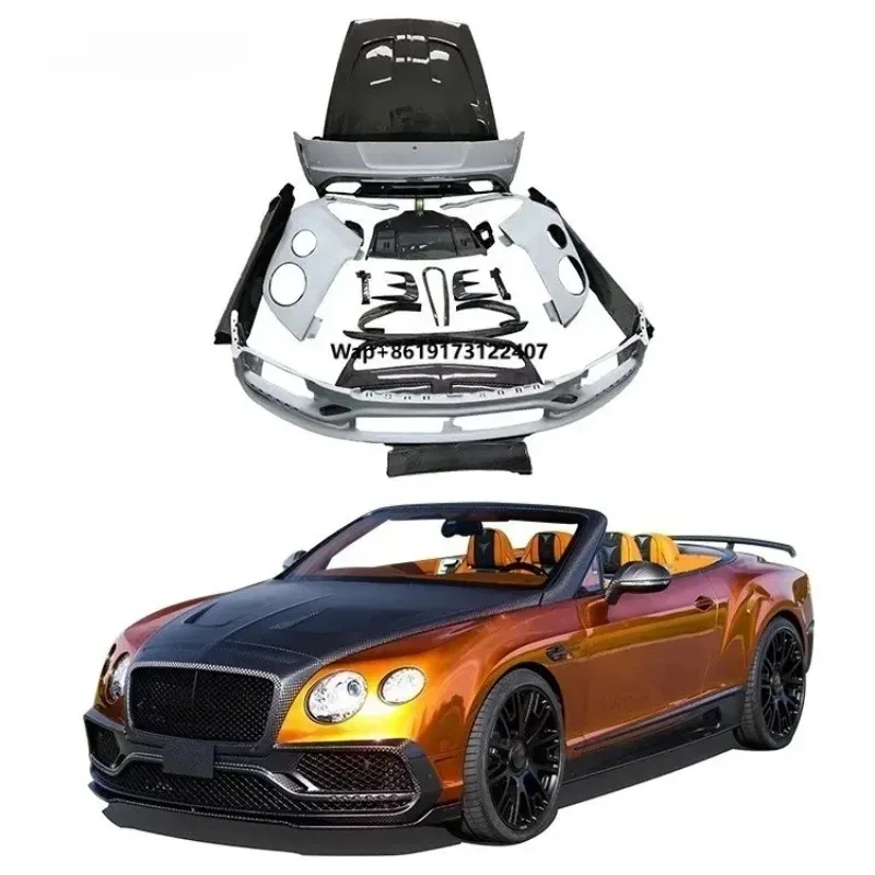Factory Price Auto Accessories Carbon Fiber Bodykit for Continental GT Upgrade to M Style Front Bumper Rear Bumper Hood