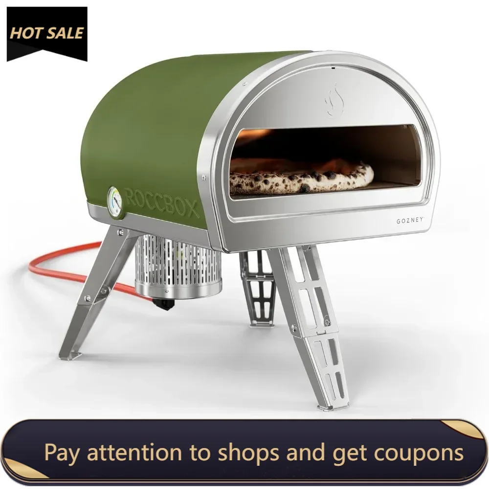 Pizza Oven | Portable Outdoor Oven | Gas Fired Pizzeria Equipment Cut Pizzas Accessories Wooden Bread Board Pizza Peel Set Tools