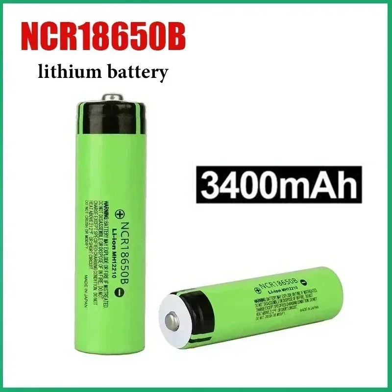 1-20 cells 18650 battery NCR18650B 3.7V 3400mAh 18650 lithium rechargeable battery real capacity flashlight remote control