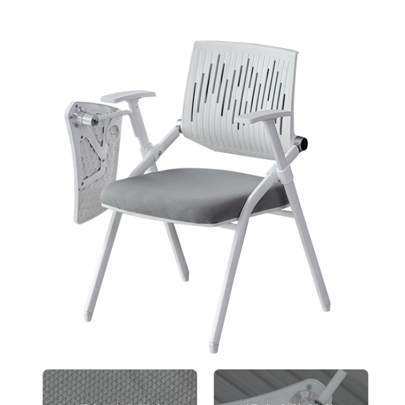 

Folding training chair with table board with writing board table and chair integrated white office chair high-end