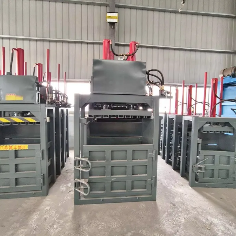 Customized 20 Ton 40 Ton Vertical Baling Machine With Strong Hydraulic Cylinder For Carton Compression