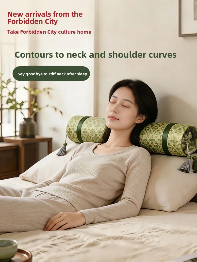 New Arrival Low Pressure Heating Moxa Neck Pillow Circular Pillow Birthday Gift for Girlfriend Mom Creative Cultural Gift