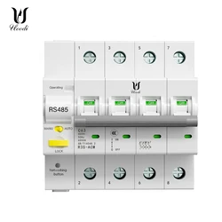 Tuya WiFi Three Phase Smart Life Auto-Reclosing Over Under Voltage Protector, Meter Timer Switch, Circuit Breaker, 4P, 100A