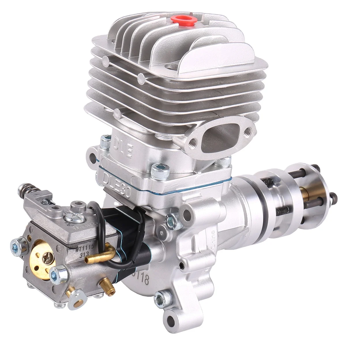 DLE30 aviation model gasoline engine single cylinder after two strokes exhaust natural air cooled hand start 30CC displacement