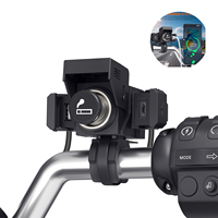 12V New Motorcycle Usb Cigarette Lighter Charger Waterproof Type C Outlet Mobile Power Socket Cell Phone Plug Adapter For Moto