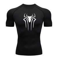 New Summer Compression T Shirt Men Fitness Gym Super Hero Sport Running T-Shirt Rashgard Tops Tee Quick Dry Short Sleeve T-Shirt