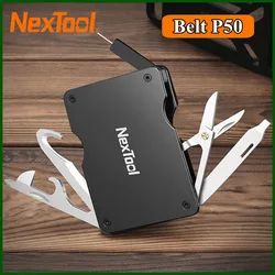NexTool Multifunctional Belt P50 Men Waist Buckle Repair Tool Screwdrivers Scissors File Bottle Opener SIM Card Pin Remover