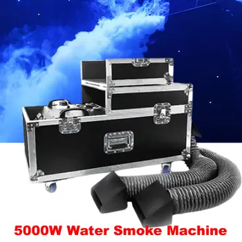 5000W düşük yalan sis makinesi su duman sis sahne makinesi su bazlı DMX512 kontrol kulübü düğün DJ disko Bar için ağır duman