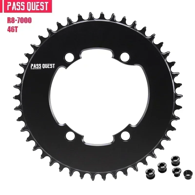 PASS QUEST 110BCD 46T-60T Chainring for Shimano 105 R7000/ULTEGRA R8000/DURA-ACE R9100 Crank,Support 10-12 Speed Ordinary Chain