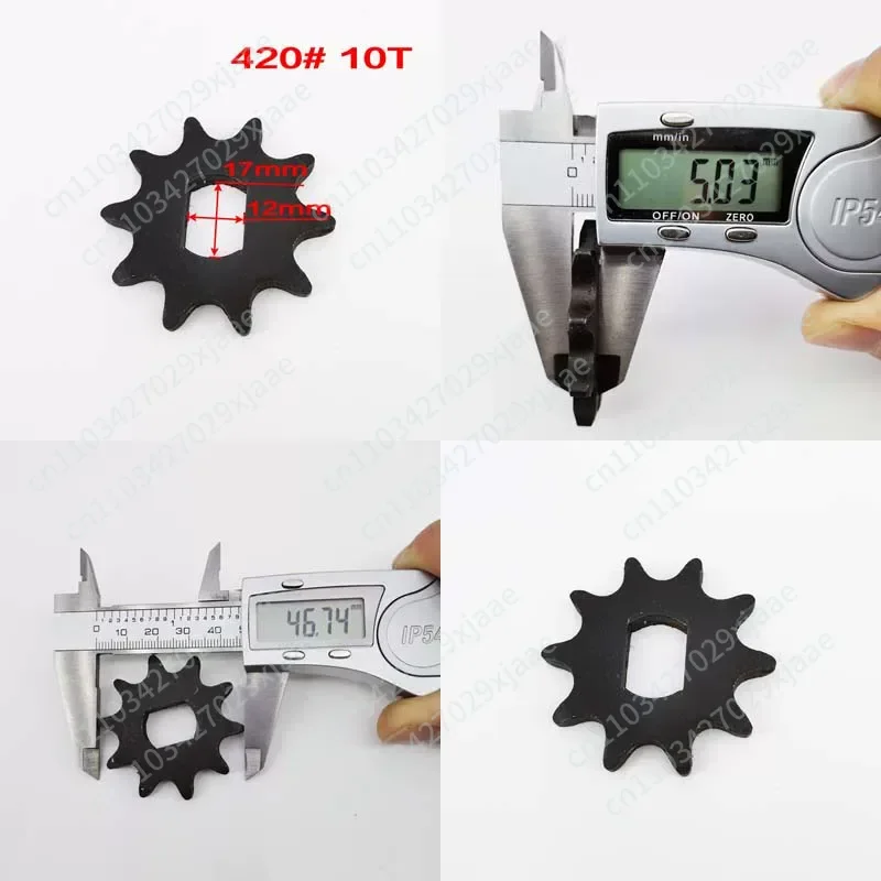 Reduction Motor 420 Type  Sprocket ZXF Gear Inner Diameter 17mm, with A Complete Range of Sprocket Specifications