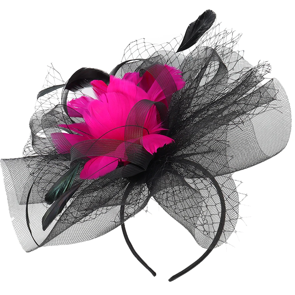 

Cocktail Party Women Fascinator Charm Hair Wedding Bridal Hat Headb Flapper Accessories Lightweight Comfortable Versatile Style