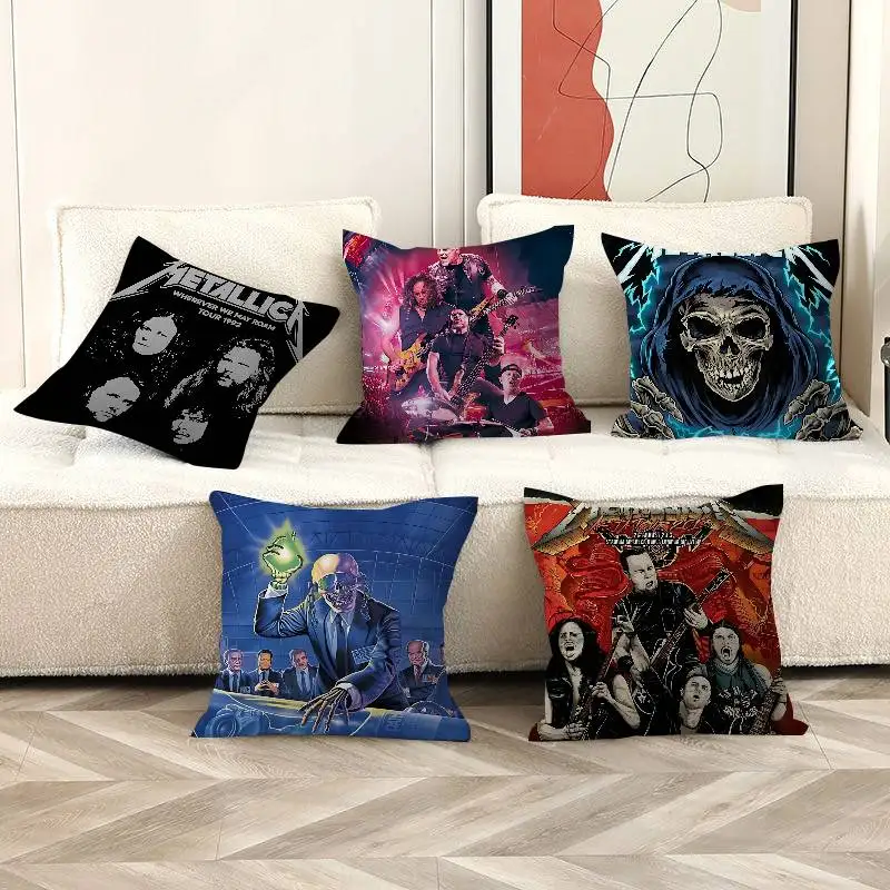 Hot Metallica Band Pillow Cushion Cover Pillowcase Living Ro