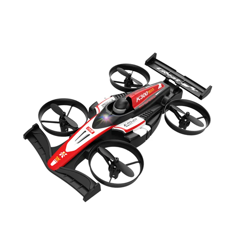 

K300MAX 2.4G Remote Control Drone Air Ground Dual Mode Stunt Race Car Drift Aircraft 360 Roll One Key Takeoff Landing Kids Toy