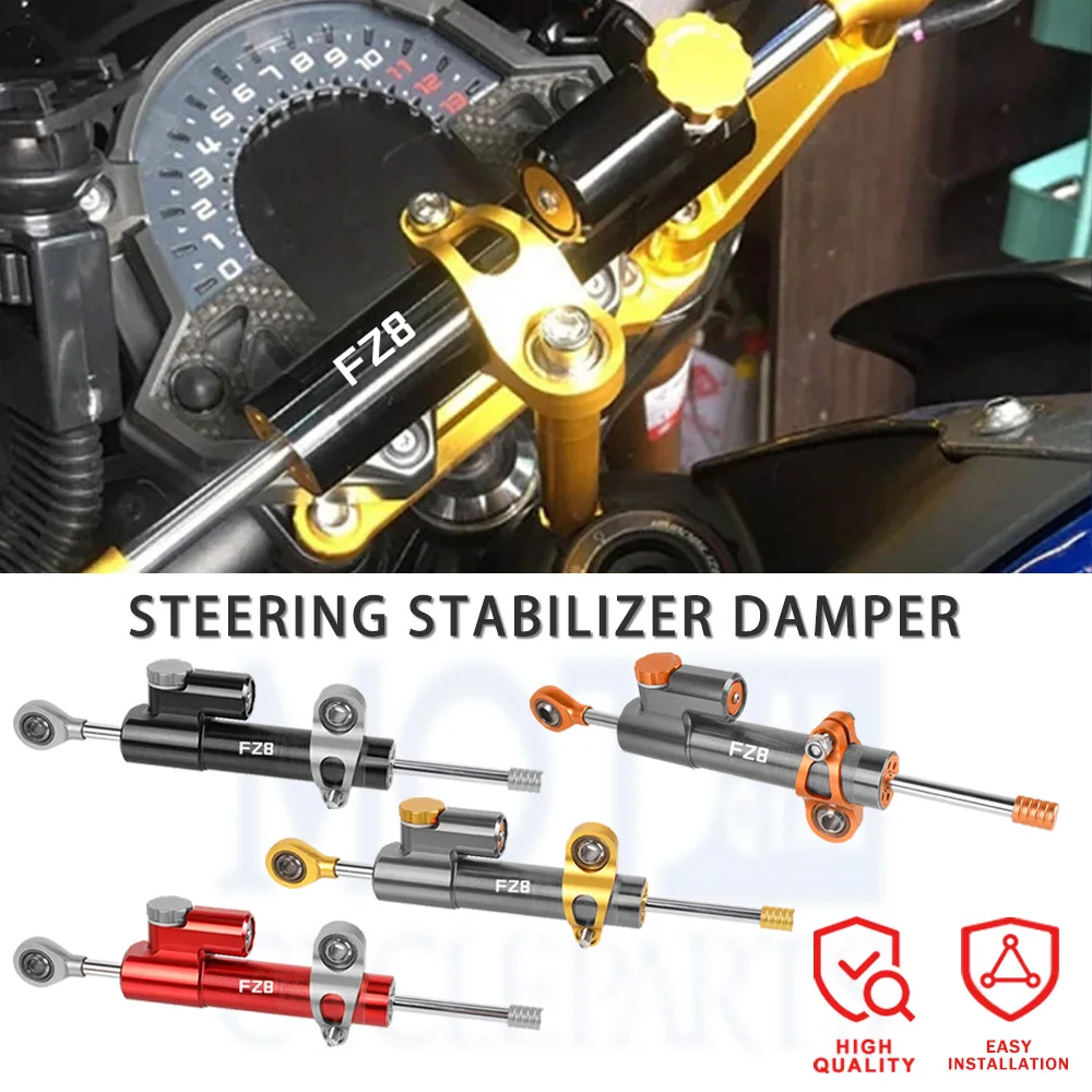 

Moto CNC Motorcycle Steering Damper Stabilizer Linear Reversed Safety Control Over For Yamaha FZ8 FZ 8 2011-2020 2021 2022 2023
