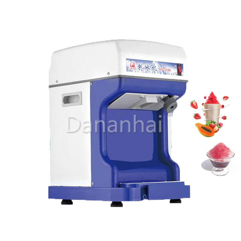 Electric Shaved Ice Plastic Commercial Snowflake Cone Machine Ice Breaker