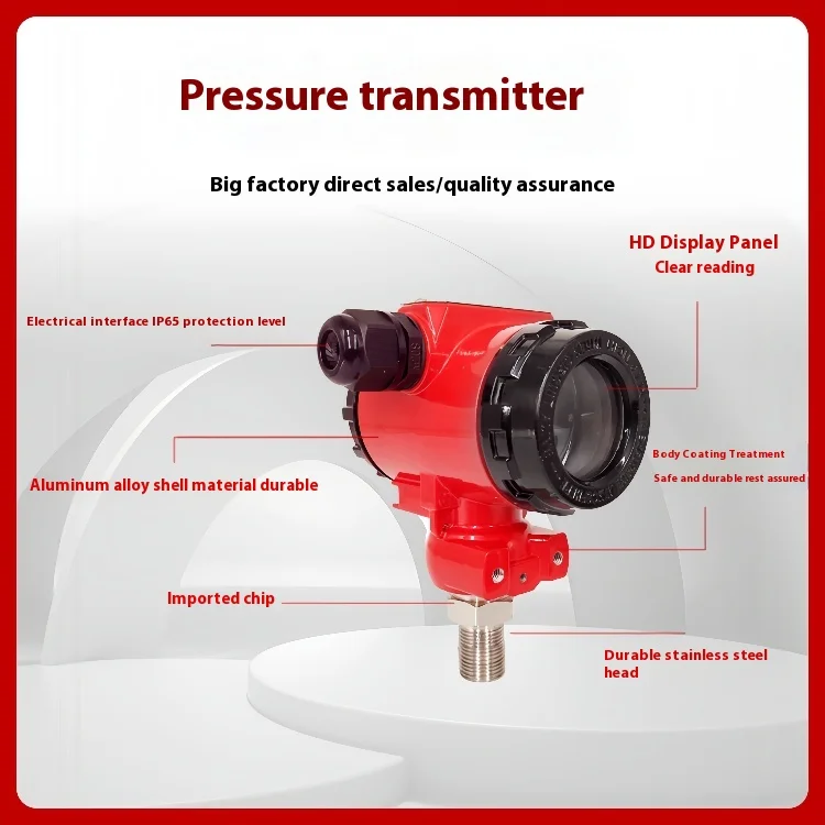 المطلق التناظرية الضغط الرقمي يشير إلى الارسال النفط الهواء المياه Sensor4-20mA عالية الدقة الضغط الارسال #2