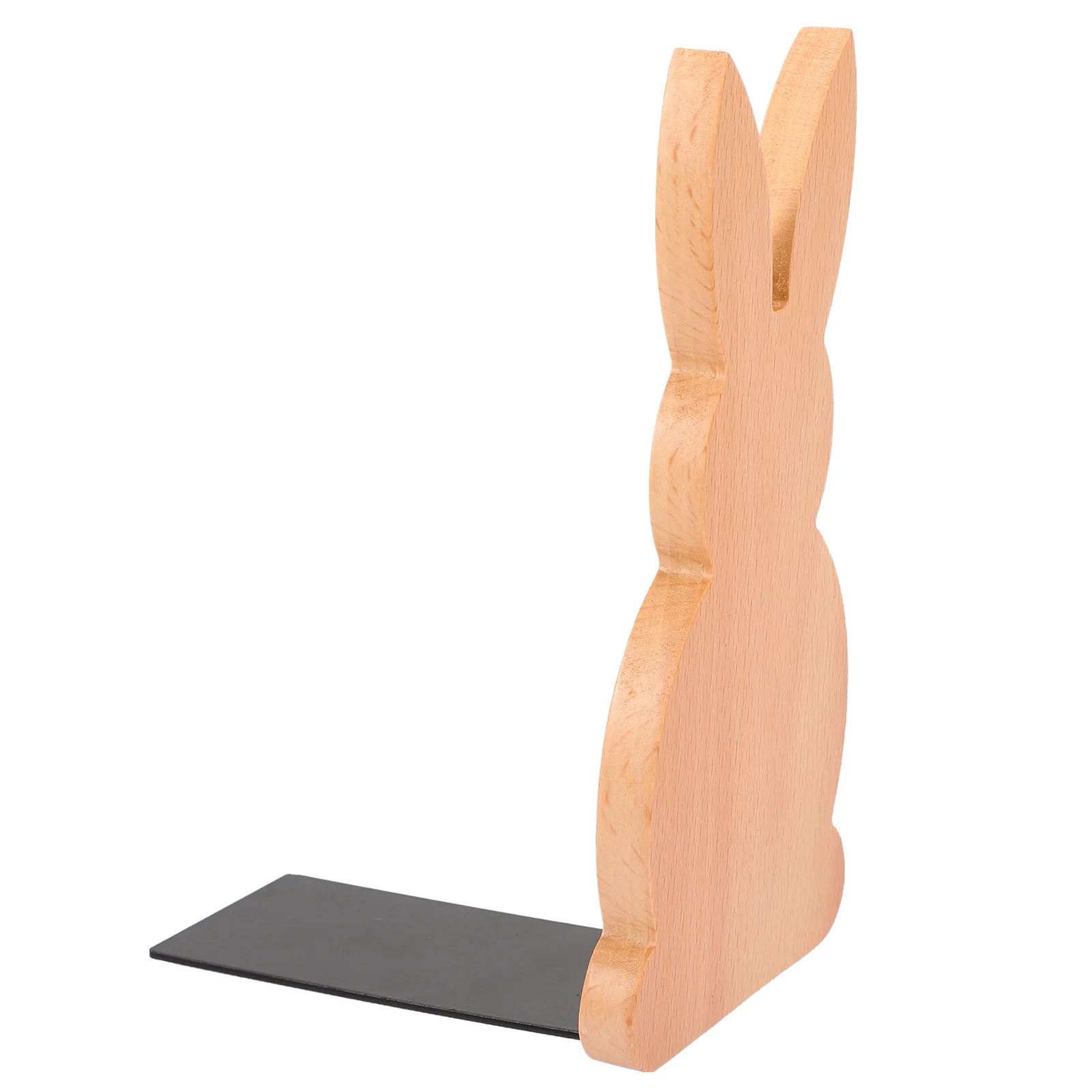 

Kids Bookshelf Rabbit Bookend Decorative Ends Stand Monitor Wooden Animal Bookends Desktop