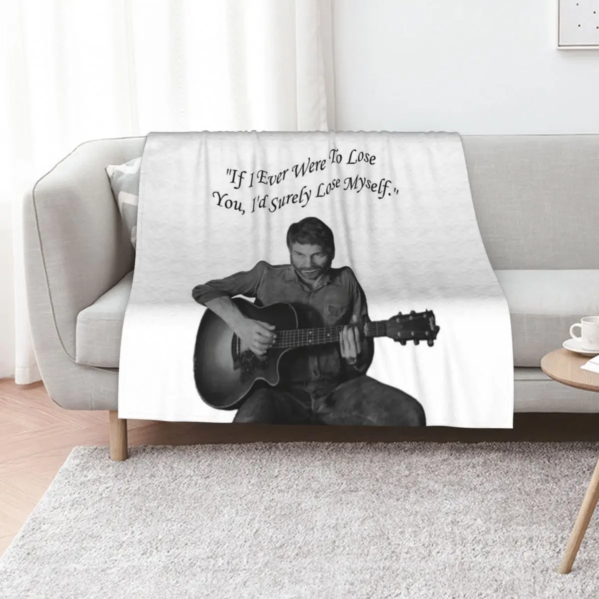 

Joel (TLOU) If I Ever Were To Lose You Art Throw Blanket Decorative Sofa christmas gifts Stuffeds Luxury St Blankets