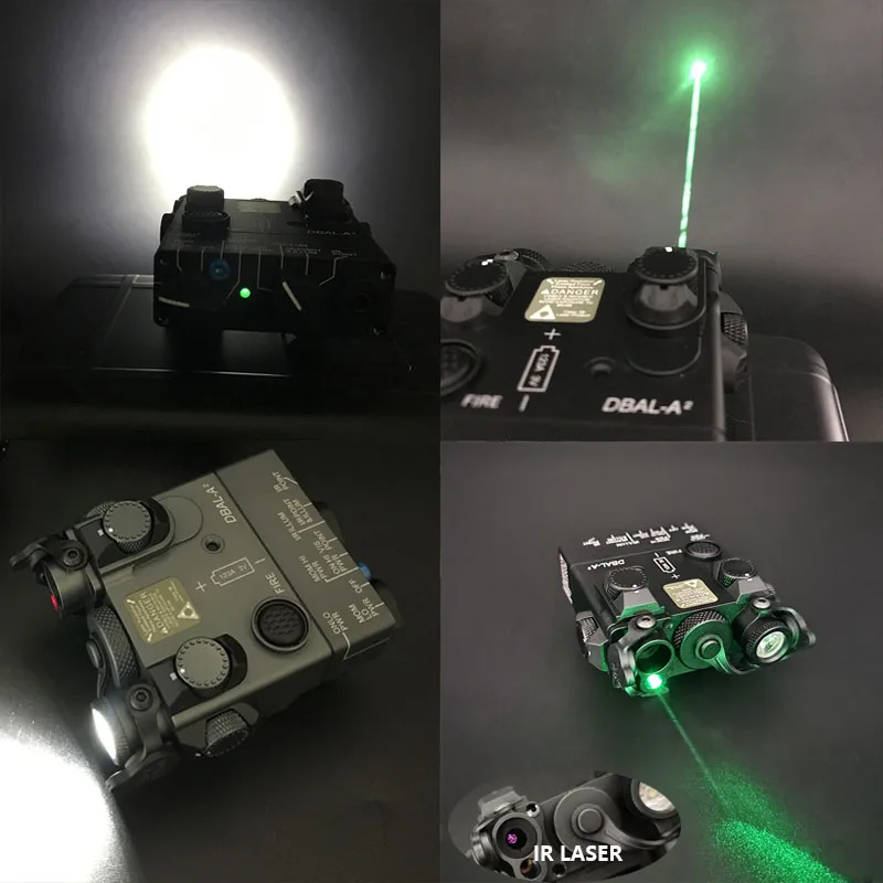 Imagem -05 - Sotac Metal Tactical Dbal a2 Verde Red Dot Visão Laser ir White Light Strobe Caça Dbal-a2 Peq Laser Vermelho Visando Luz da Arma