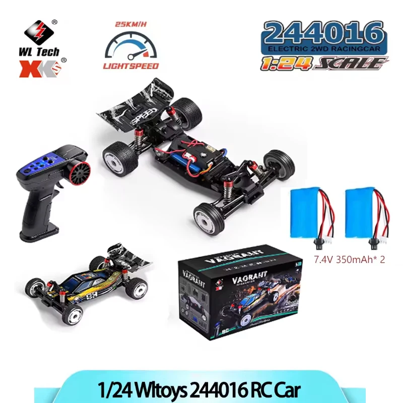 

Wltoys 244016 Rwd Rc Cars 1:24 Scale Electric All-Terrain Drift Car Model 25 Km/h Toys for Kids and Aldult Gift