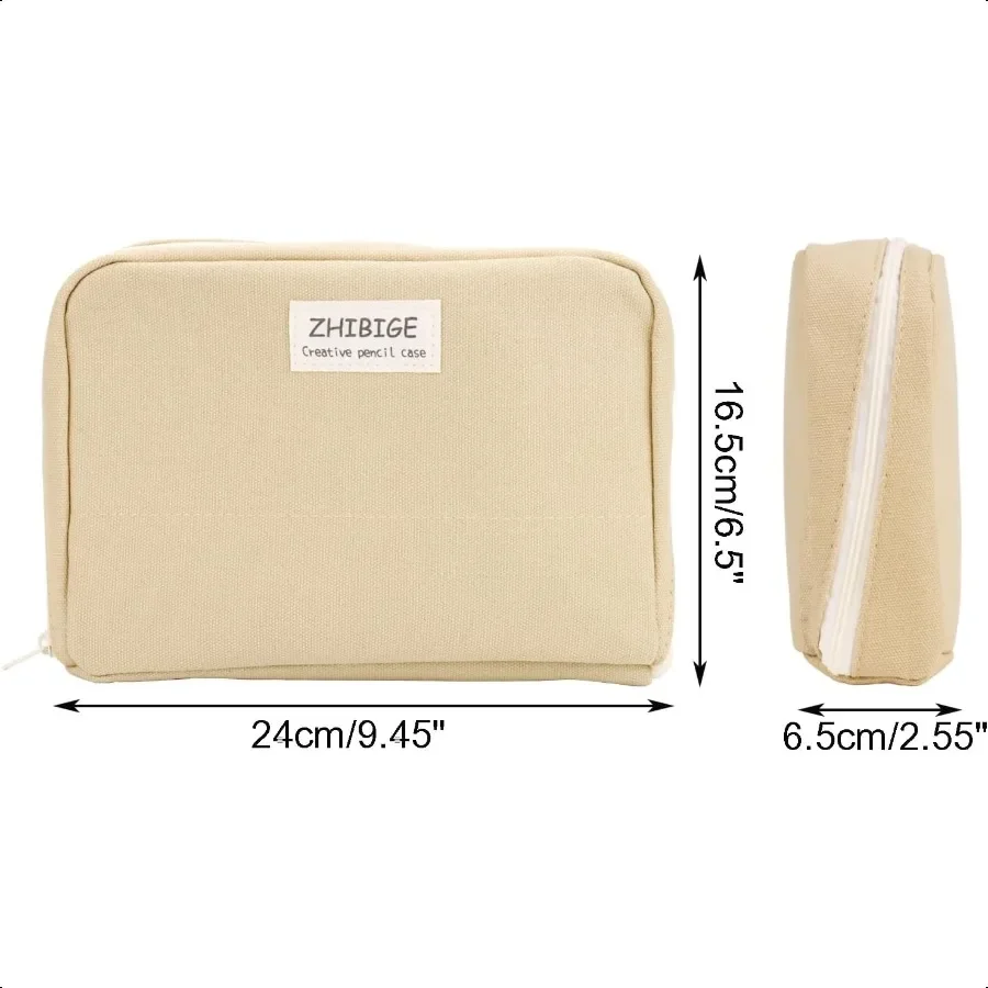 مقلمة ذات سعة كبيرة سعة كبيرة من القماش حقيبة أقلام رصاص مقلمة منظم حقيبة أقلام للكبار مكتب المدرسة في سن المراهقة فتاة صبي k