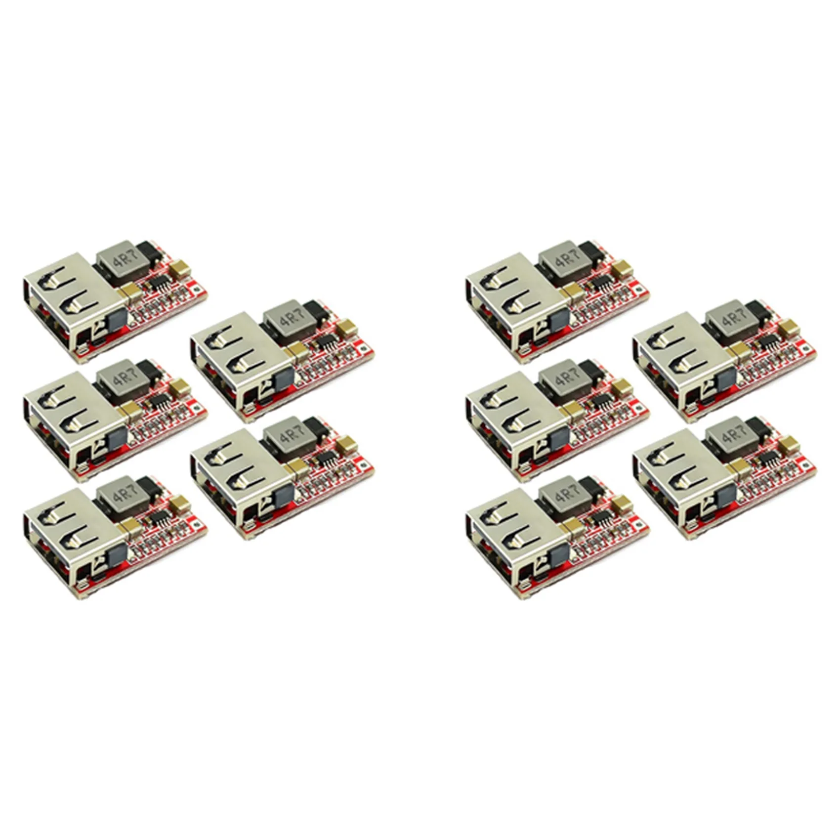 

10Pcs DC-DC Buck Converter Car USB Charger Module 6-24V 12V 24V To 5V 3A Step Down Voltage Regulator Power Supply Module