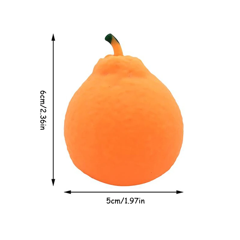 Lelijke Oranje Snufje Leuk Fruit Decompressie Vent Artefact Lastige Mini Hark Citrus Voor Kinderen Volwassenen Decompressies Speelgoed