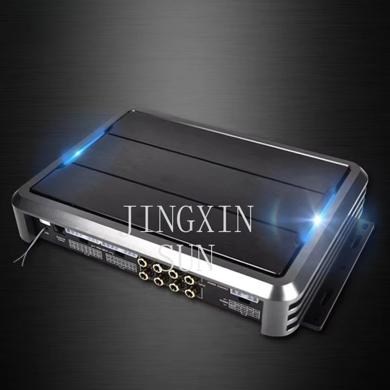 Automotive digital signal processing amplifier for audio upgrade optical input with 8-channel RCA and 18CH speaker outputs
