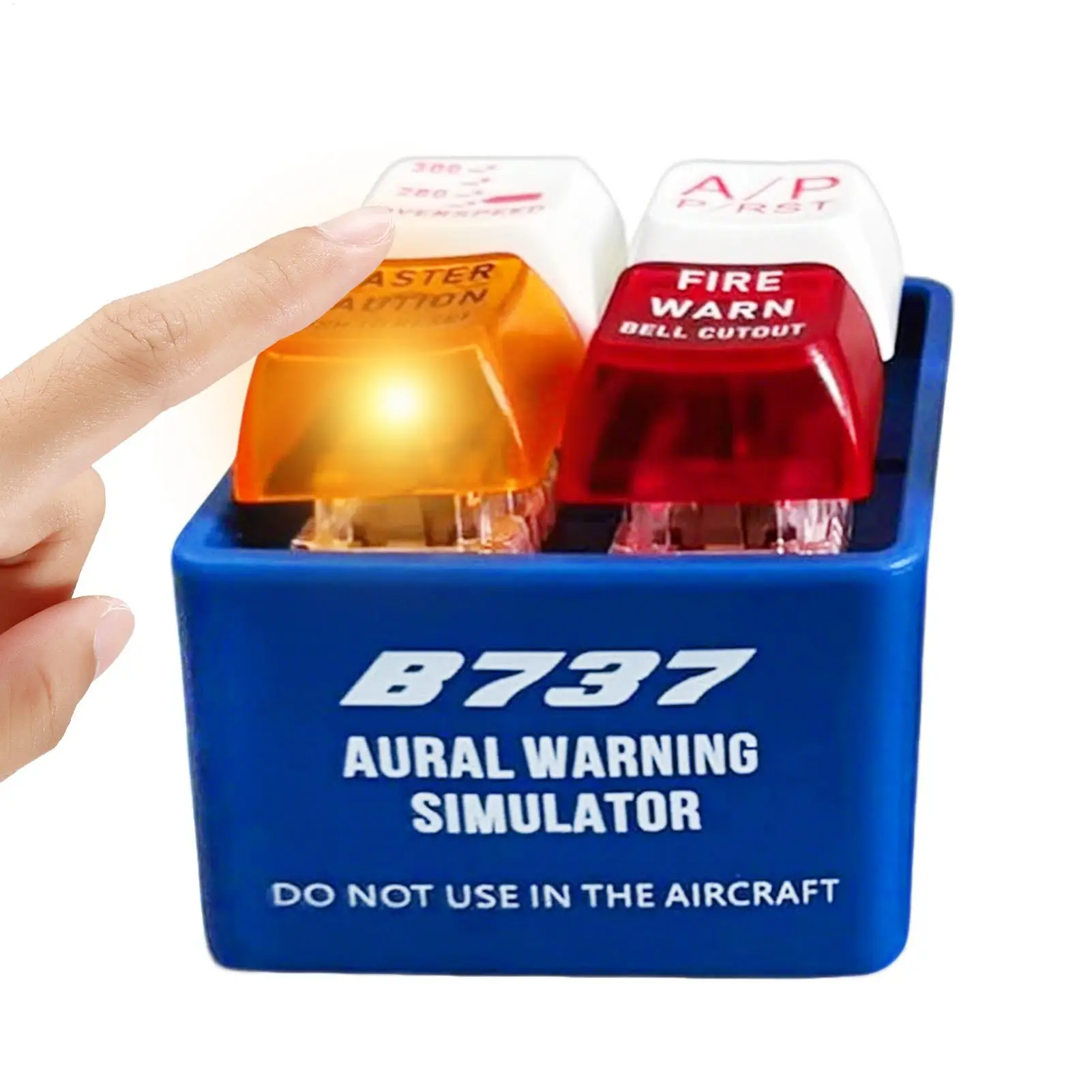 Airplane Warning Sound Keychain Simulator For BoeingsAirbus Aircraft Pilot Crew Aviation Safety Alert Gift