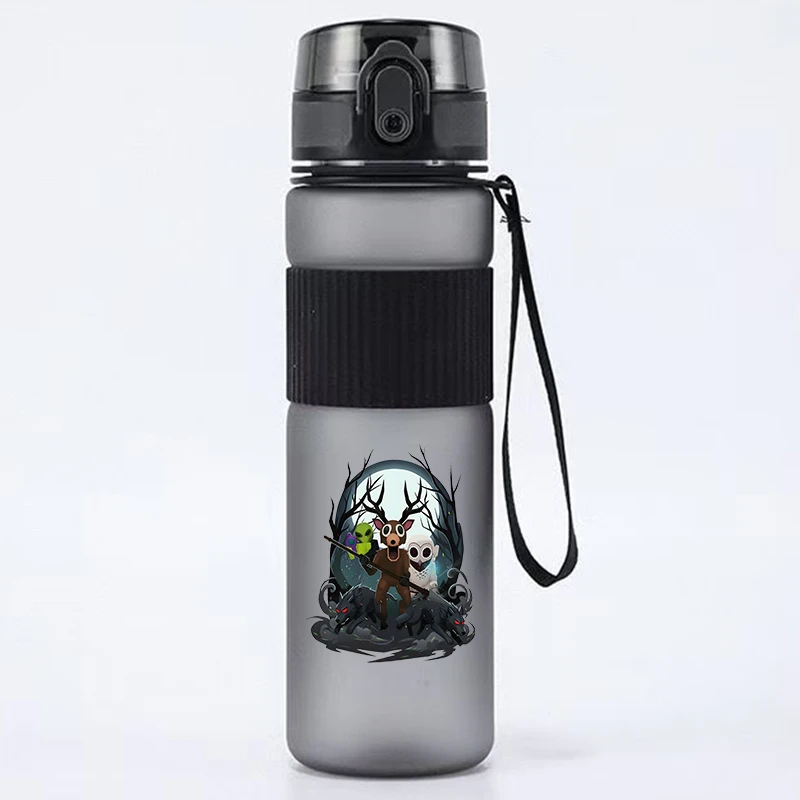 550ml 99 Nights in The Forest Water Bottle Large Capacity Sports Kettle Transparent Cold Water Cup Outdoor Portable Drinkware