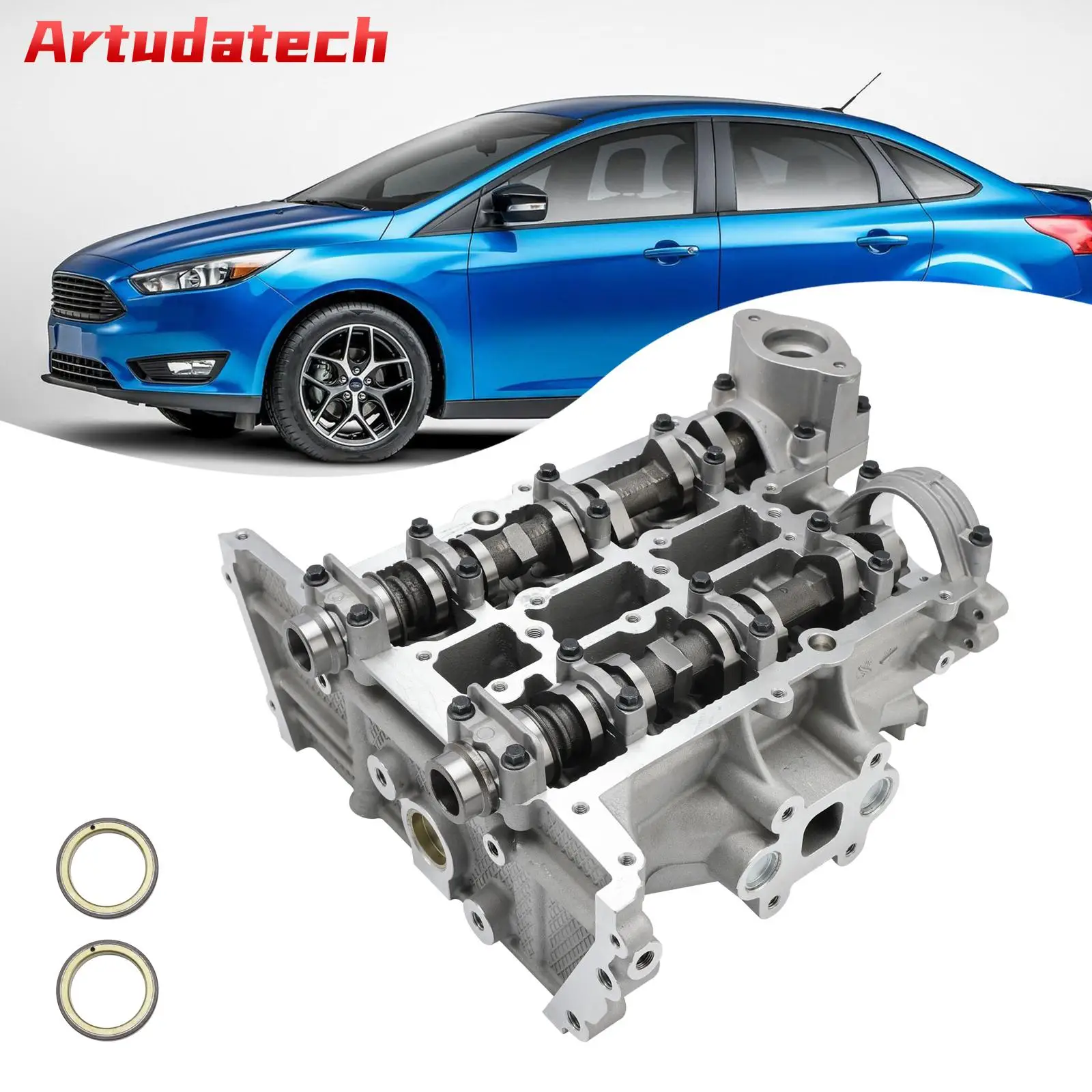 Artudatech Cylinder Head CM5G6C032CB For FOCUS 2015-2018 1.0L (Turbo) CM5Z-6049-E Car Accessories