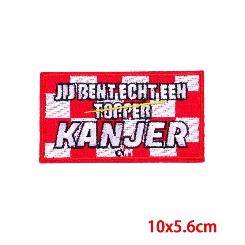 Netherland Brabant Carnaval ricamo Patch Applique ferro su toppe per abbigliamento adesivo Kruikenstad peeello nrijk emblema del partito