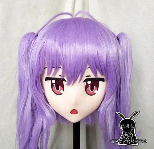 (Rabbit 30) Resin Cross Dressing Girl BJD Doll Mask SILVER LINK Cartoon Anime Cosplay Miyauchi Renge Kigurumi Mask Crossdresser