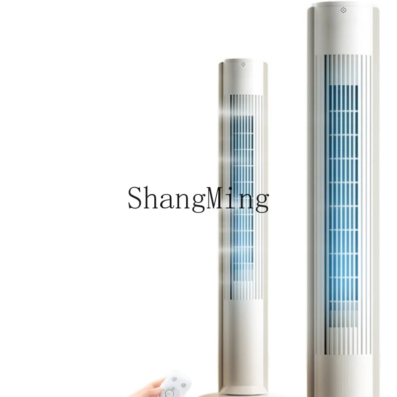 

ZYY electric fan bladeless light vertical remote control home living room floor timing shaking fan