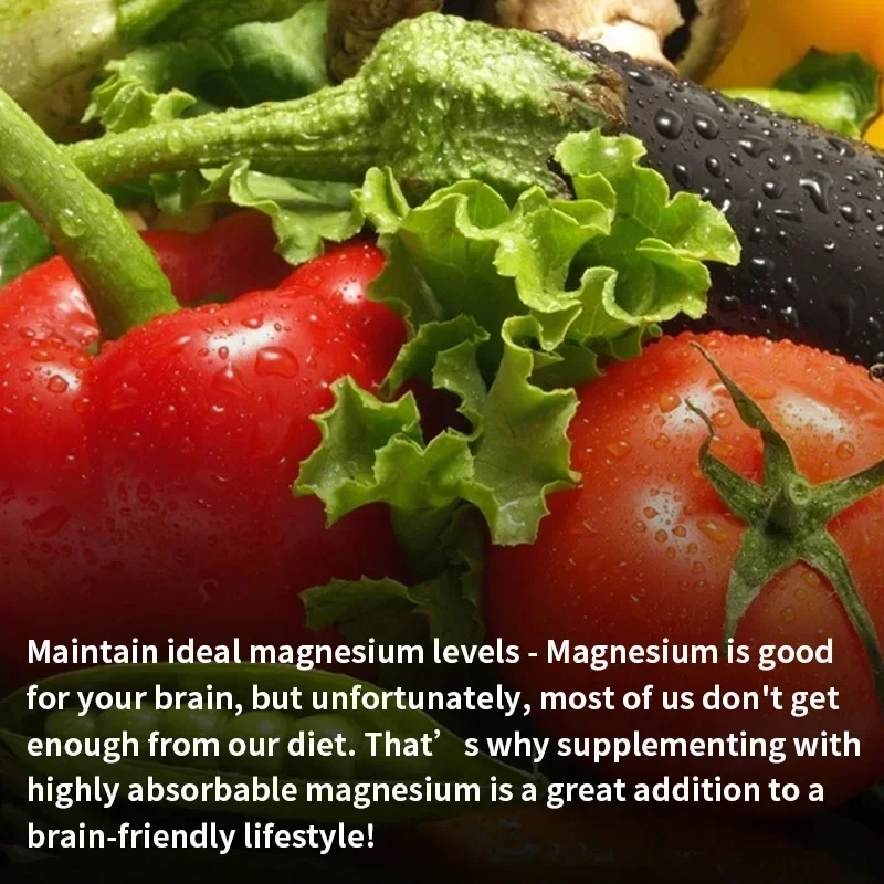 Magnesium L-Threonate - Promotes Brain Health, Enhances Memory, Concentration & Cognition, Boosts Nerve Energy